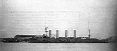 11.jpg: «Баян» в  боевой  окраске, фото М.Шульца. Порт-Артур, 1904 г.