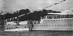 14.jpg: Экипаж «Шпее» встречает адмиральский катер. Киль, лето 1936 г.