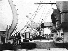 09.jpg: Спардек  броненосца   «Пересвет», 1901 г.