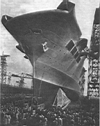 03.jpg: Церемония спуска на воду авианосца «Арк Ройял», 13 апреля 1937 г.