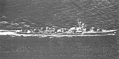 07.jpg: «Акицуки» в 1944 г., после ремонта носовой оконечности. Это японское фото было захвачено американцами на атолле Кваджелейн