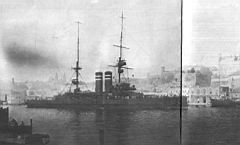 27.jpg: «Кинг Эдуард VII» входит в бухту Гранд-Харбор на Мальте, декабрь 1912 г.