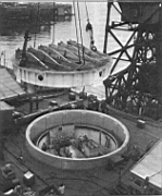 17.jpg: Монтаж башни «Антон» на линкоре «Гнейзенау», 1937 г.