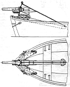 08.jpg: Вариант установки пушки Барановского на гребном катере.